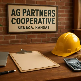 Original JustKansas illustration for Ag Partners Cooperative