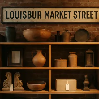 Original JustKansas illustration for Louisburg Market Street