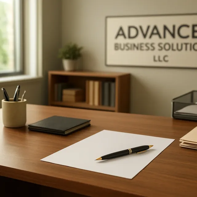 Original JustKansas illustration for Advanced Business Solutions LLC