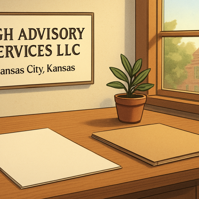 Original JustKansas illustration for AGH Advisory Services LLC