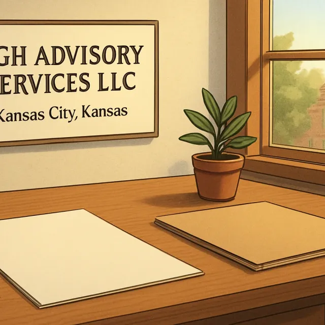Original JustKansas illustration for AGH Advisory Services LLC