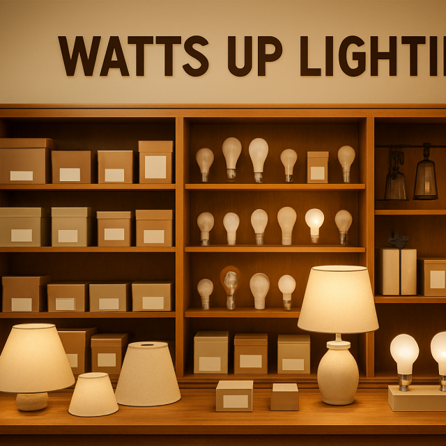 Original JustKansas illustration for AJ Smith Enterprise Inc. DBA Watts Up Lighting