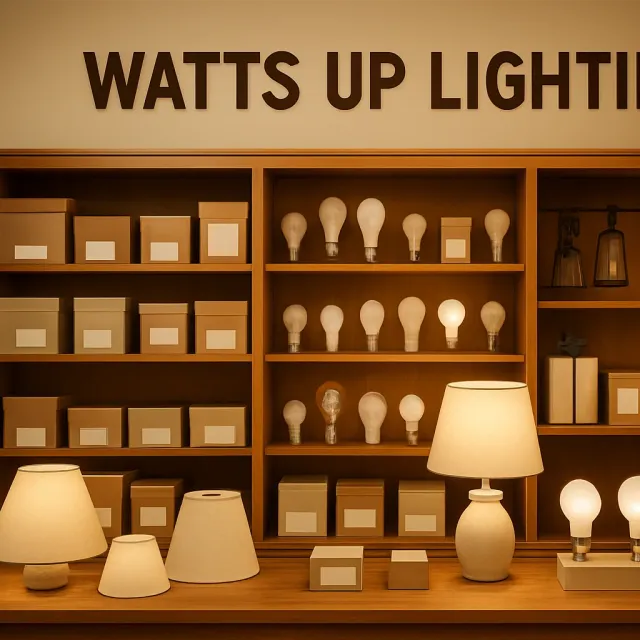 Original JustKansas illustration for AJ Smith Enterprise Inc. DBA Watts Up Lighting