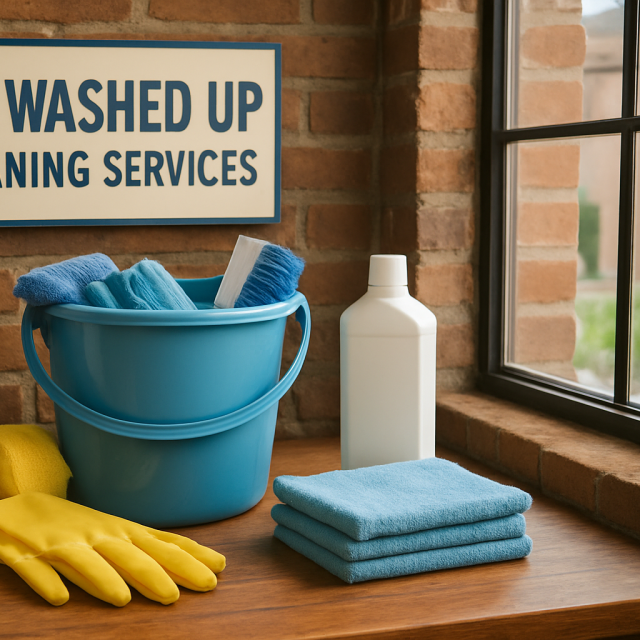Original JustKansas illustration for All Washed Up Cleaning Services LLC