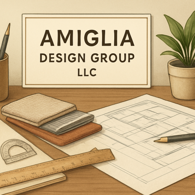Original JustKansas illustration for Amiglia Design Group LLC