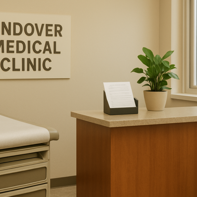 Original JustKansas illustration for Andover Medical Clinic