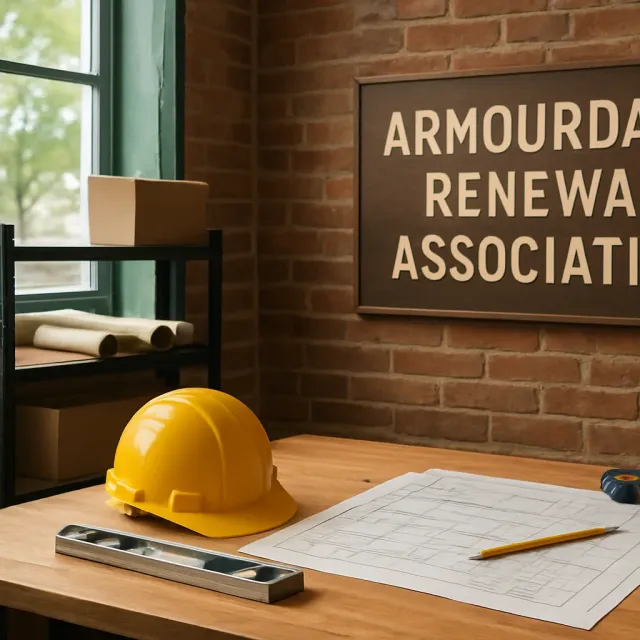 Original JustKansas illustration for Armourdale Renewal Association