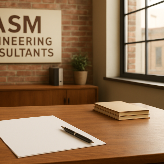 Original JustKansas illustration for ASM Engineering Consultants