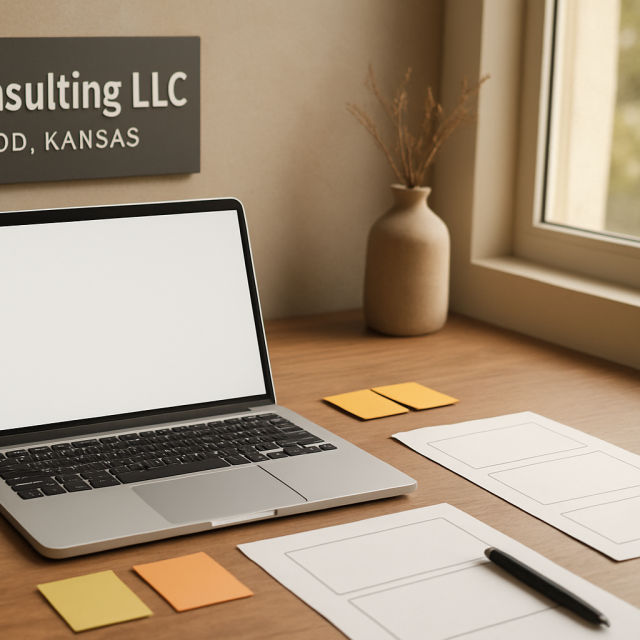 Original JustKansas illustration for AzP Consulting LLC