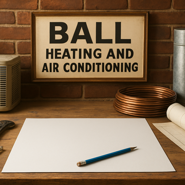 Original JustKansas illustration for Ball Heating and Air Conditioning