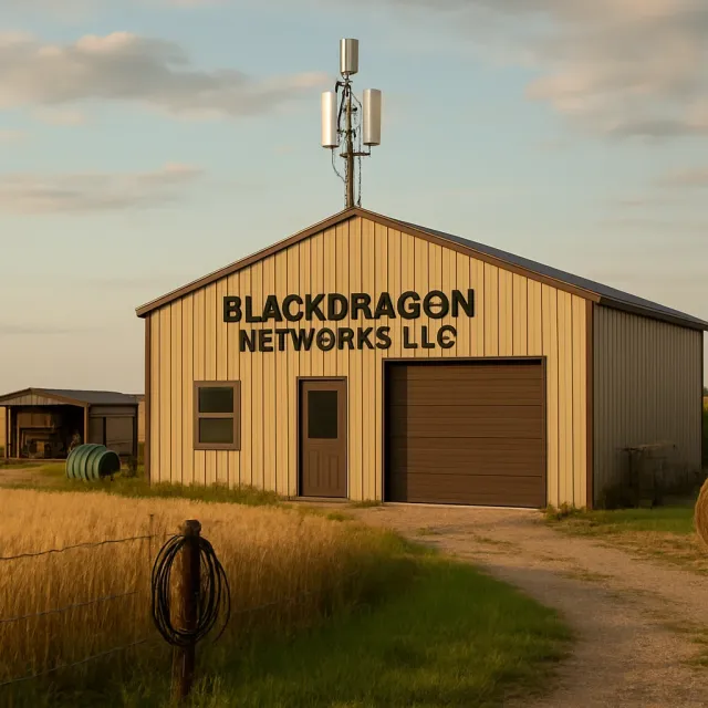 Original JustKansas illustration for Blackdragon Networks LLC