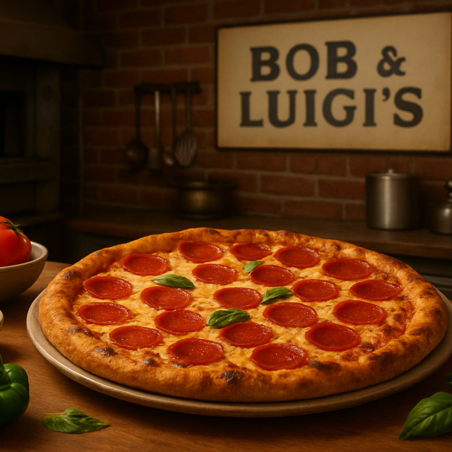 Original JustKansas illustration for Bob & Luigi's