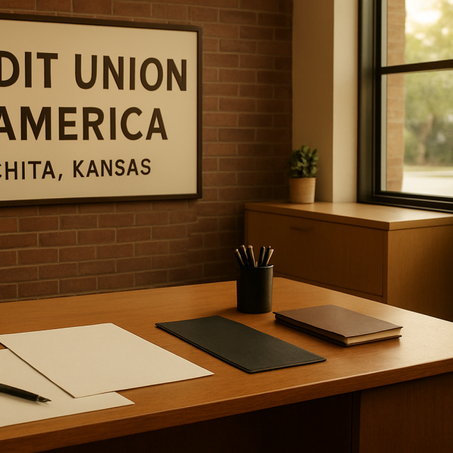 Original JustKansas illustration for Credit Union of America