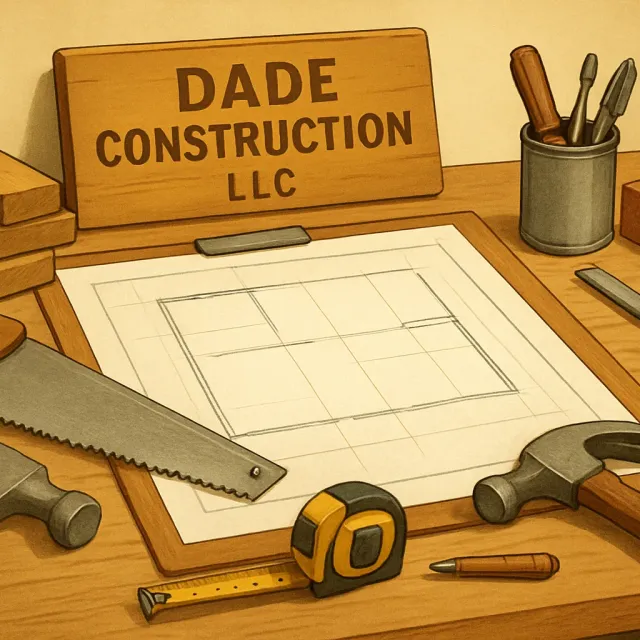 Original JustKansas illustration for Dade Construction LLC