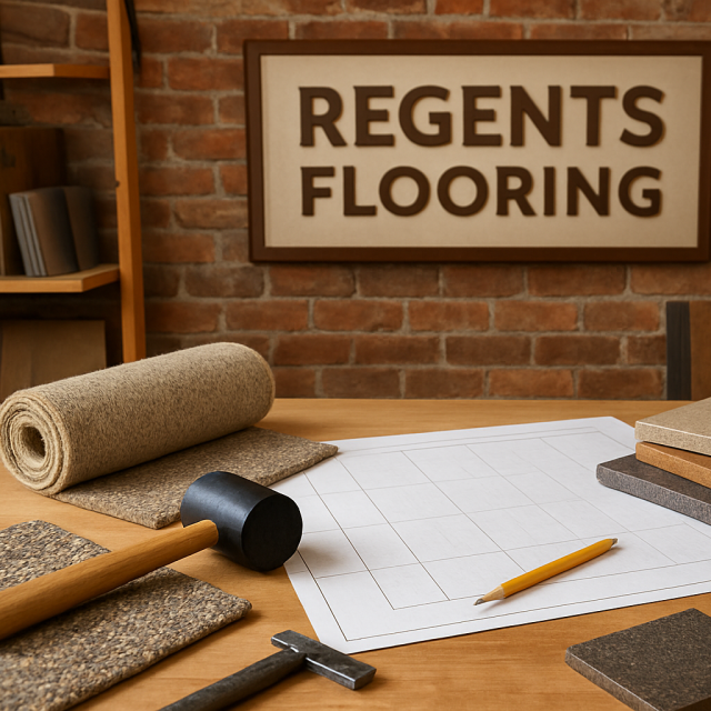 Original JustKansas illustration for DB Flooring LLC dba Regents Flooring
