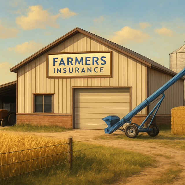 Original JustKansas illustration for Farmers Insurance - Rivas Agency