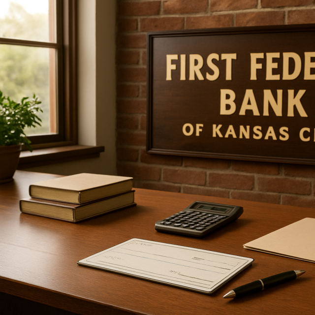 Original JustKansas illustration for First Federal Bank of Kansas City