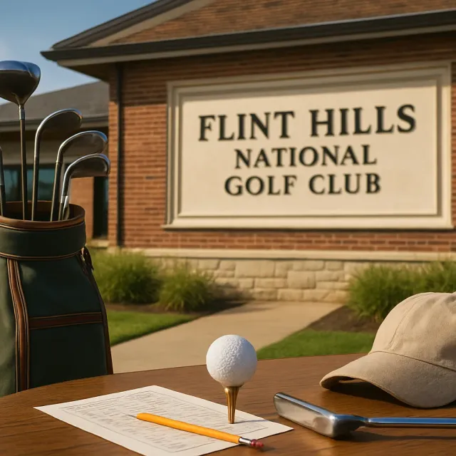 Original JustKansas illustration for Flint Hills National Golf Club