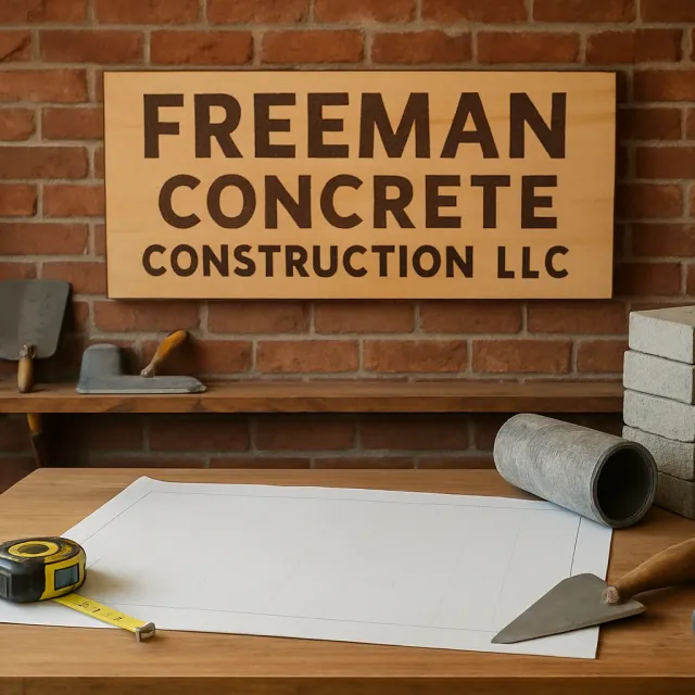 Original JustKansas illustration for Freeman Concrete Construction LLC