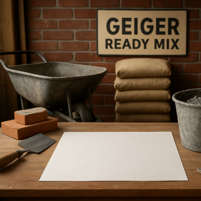Original JustKansas illustration for Geiger Ready Mix Company