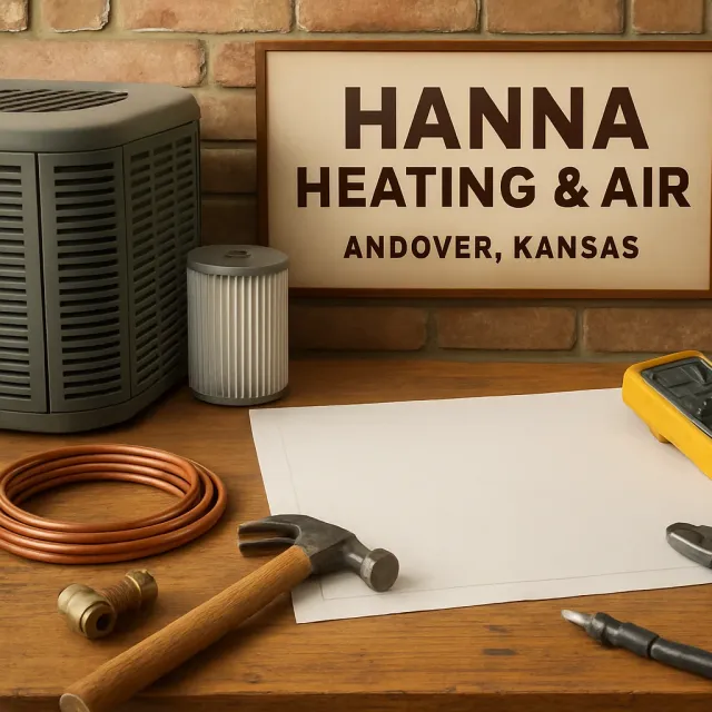 Original JustKansas illustration for Hanna Heating & Air