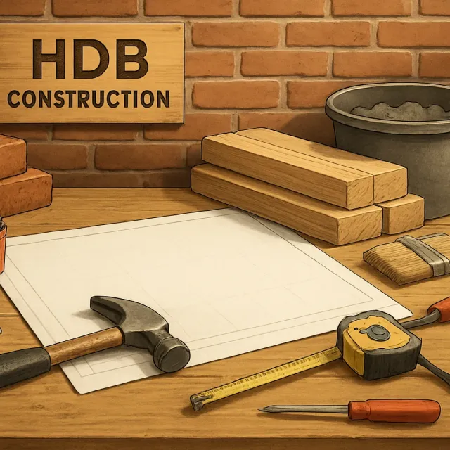 Original JustKansas illustration for HDB Construction Inc.