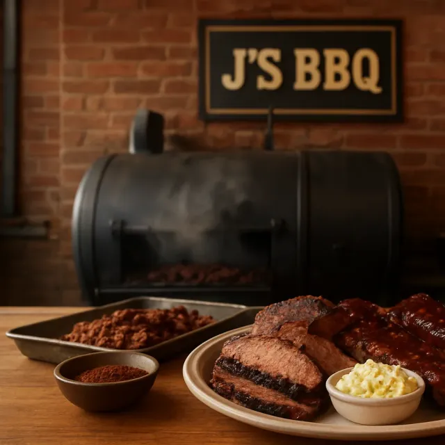 Original JustKansas illustration for J's BBQ