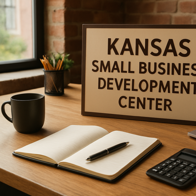 Original JustKansas illustration for Kansas Small Business Development Center