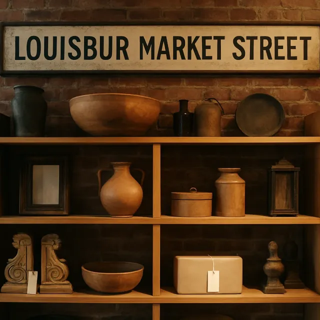 Original JustKansas illustration for Louisburg Market Street