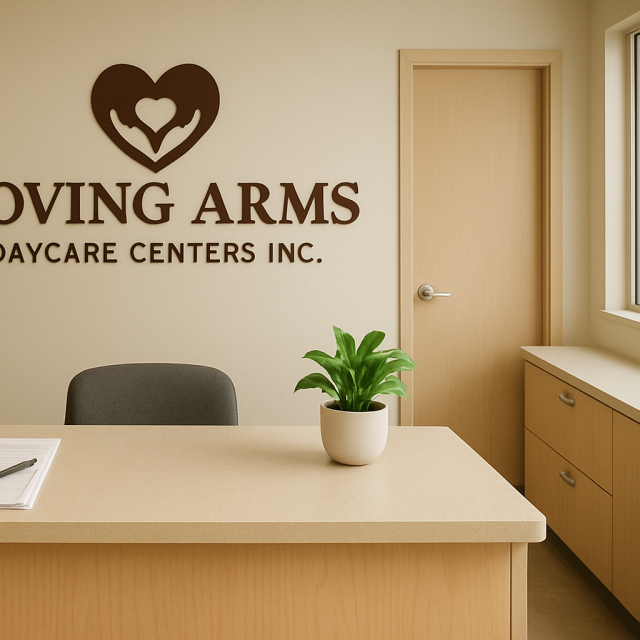 Original JustKansas illustration for Loving Arms Daycare Centers Inc