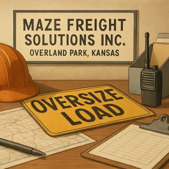 Original JustKansas illustration for Maze Freight Solutions Inc.