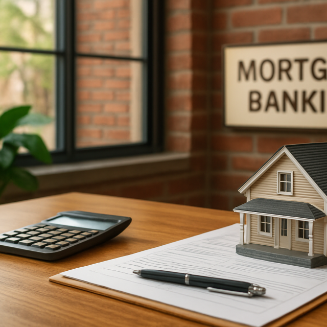 Original JustKansas illustration for Mortgage Banking