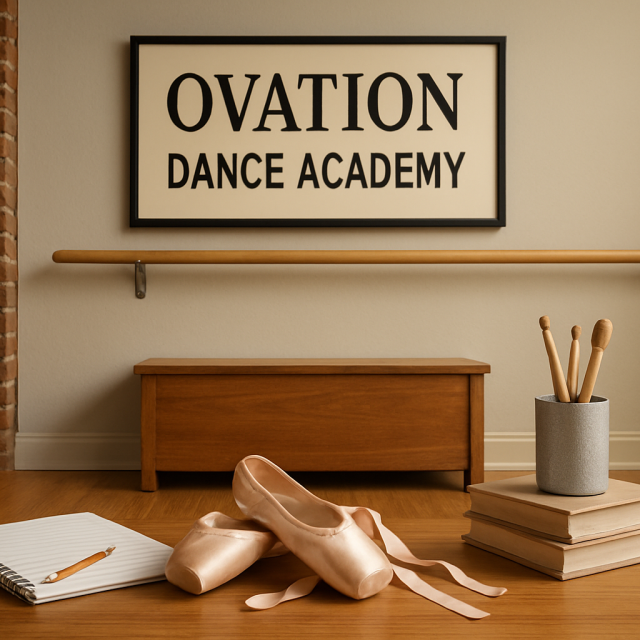 Original JustKansas illustration for Ovation Dance Academy