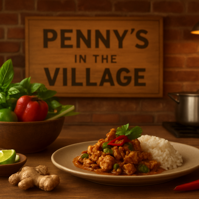 Original JustKansas illustration for Penny's in the Village