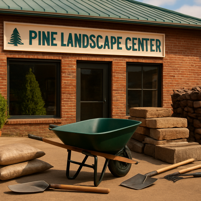 Original JustKansas illustration for Pine Landscape Center LLC