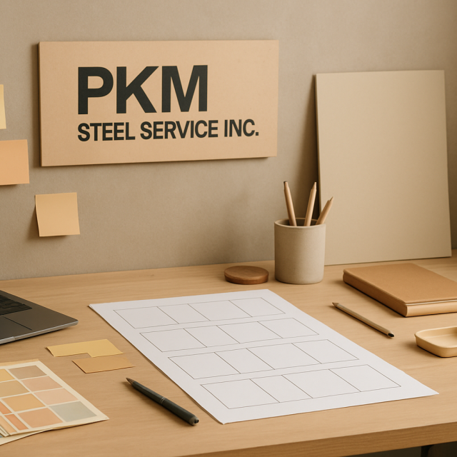 Original JustKansas illustration for PKM Steel Service Inc.
