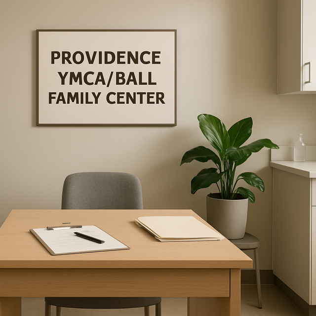 Original JustKansas illustration for Providence YMCA/Ball Family Center