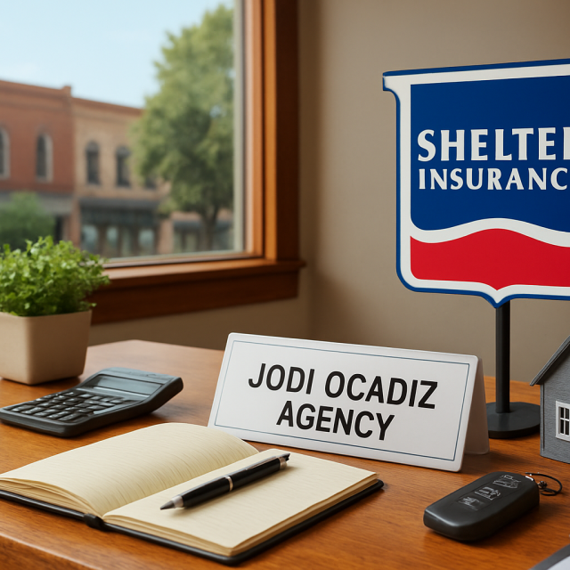 Original JustKansas illustration for Shelter Insurance - Jodi Ocadiz Agency