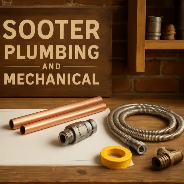 Original JustKansas illustration for Sooter Plumbing and Mechanical
