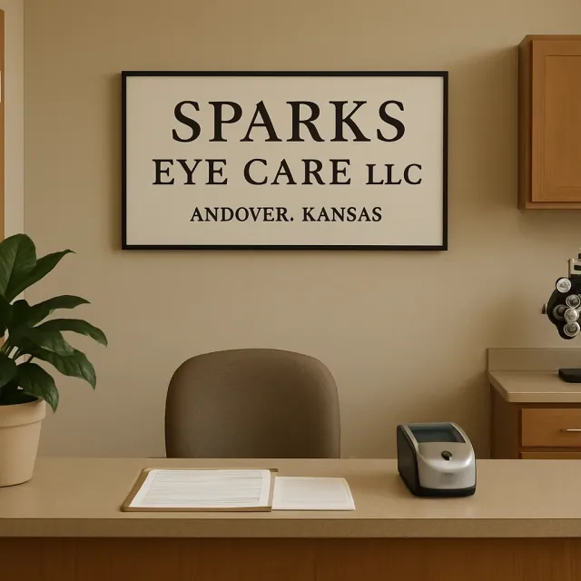 Original JustKansas illustration for Sparks Eye Care LLC