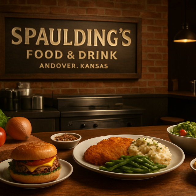 Original JustKansas illustration for Spaulding's Food & Drink