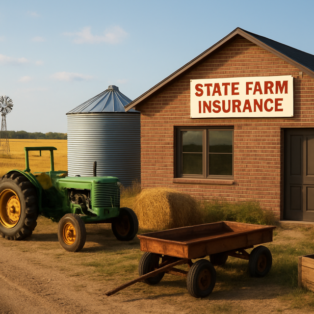 Original JustKansas illustration for State Farm Insurance, Buddy Shaw