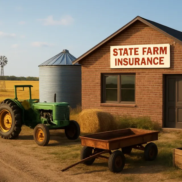 Original JustKansas illustration for State Farm Insurance, Buddy Shaw