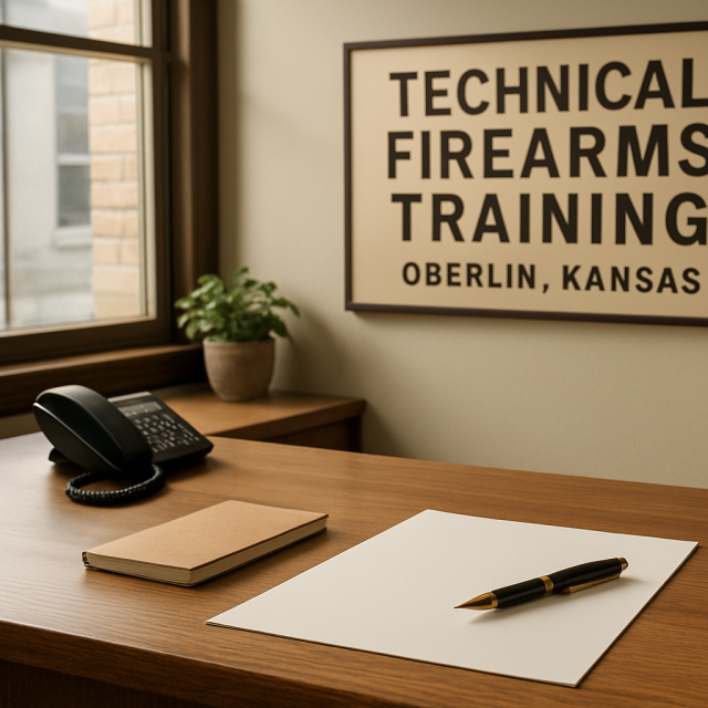 Original JustKansas illustration for Technical Firearms Training