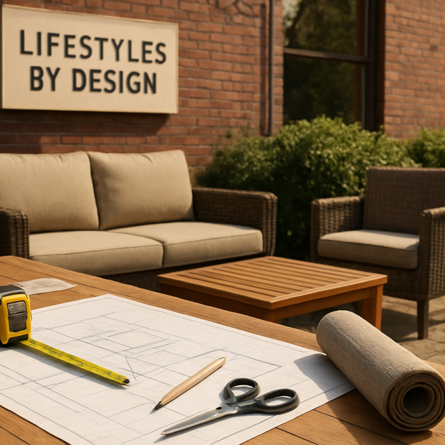 Original JustKansas illustration for The Exterior Experience Inc dba Lifestyles By Design