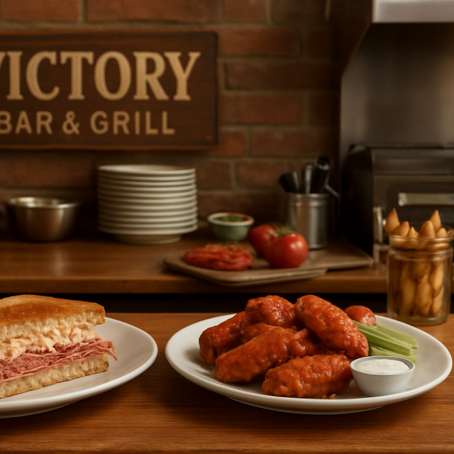Original JustKansas illustration for Victory Bar & Grill