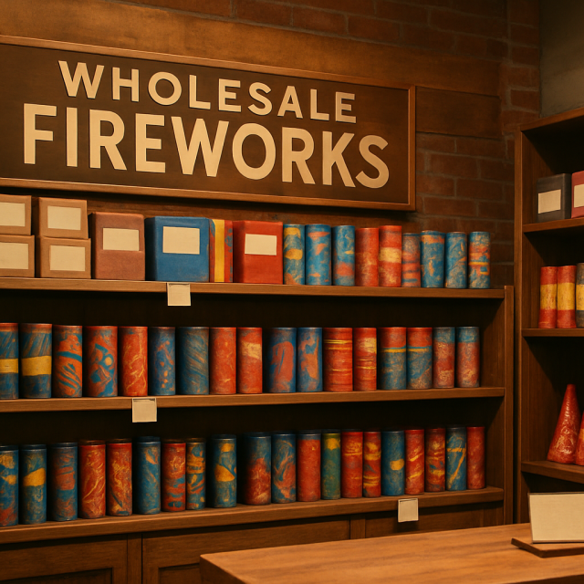 Original JustKansas illustration for Wholesale Fireworks