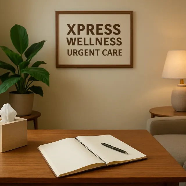 Original JustKansas illustration for Xpress Wellness Urgent Care