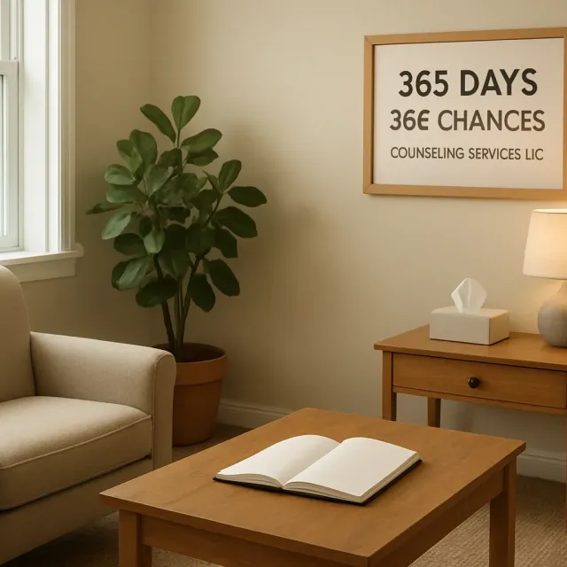 Original JustKansas illustration for 365 Days 365 Chances Counseling Services LLC