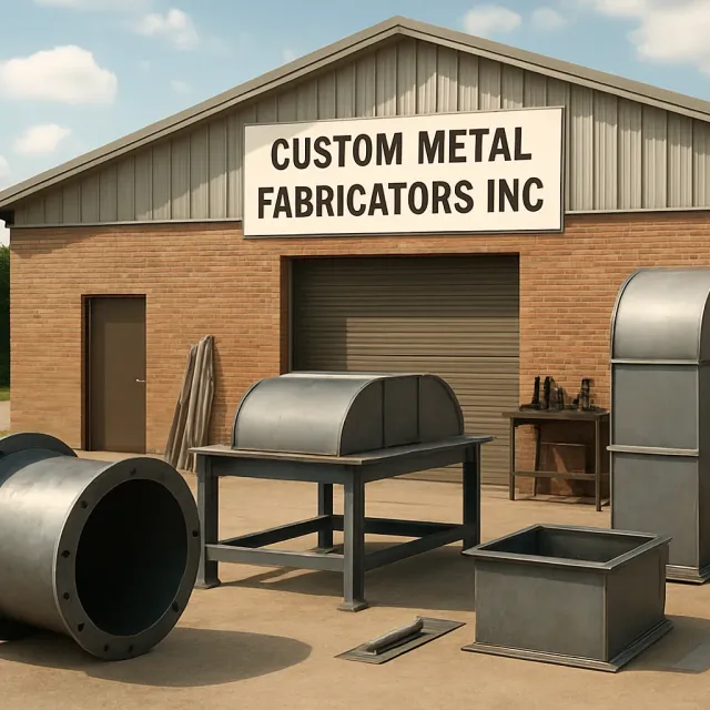 Original JustKansas illustration for Custom Metal Fabricators Inc